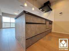 毎日の家事の負担を軽減でき、水道代の節約にもなる食器洗乾燥機付き。おしゃれなペンダントライトが手元を暖かく照らしてくれる、まるでカフェのようなデザイン性の高い空間になっています。