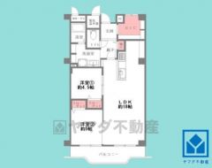 2LDK、専有面積69.3平米、バルコニー面積8.02平米、6階建て4階部分。2025年6月リフォーム済の大変綺麗なお部屋。設備保証付きです（新設の設備に限ります）。