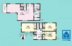1SSLDK、土地面積75.31平米、建物面積83.62平米、木造2階建。