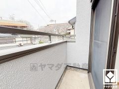 西向きバルコニーで風通し良好。