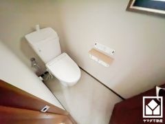 トイレが1階と2階にあるので、朝の忙しい時間にも混雑せず快適です。