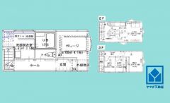 1SSLDK、土地面積41.81平米、建物面積72.9平米、木造3階建。2026年3月完成予定。