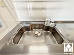 清潔感あふれるシンクで、毎日を気持ちよくスタート。