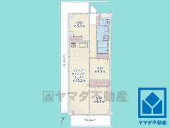 3LDK、専有面積69.4平米、バルコニー面積21.56平米、3階建て2階部分の南西角部屋。2025年9月リフォーム済の大変綺麗なお部屋です。アフターサービス保証付きで安心してお住まいいただけます。