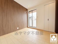 お子様のお部屋などにも丁度良い広さです。全居室にクローゼットがございますので、お部屋の広さを最大限に活用できます。