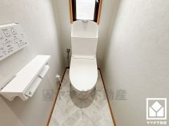 トイレが1階と2階にあるので、朝の忙しい時間にも混雑せず快適です。