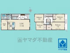 4SLDK、土地面積127.39平米、建物面積108.76平米、木造2階建。2026年6月末完成予定。