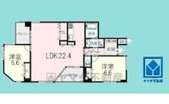2LDK、専有面積75.69平米、バルコニー面積12.39平米、5階建て最上階の角部屋。2023年8月フルリフォーム済の大変綺麗なお部屋で、即ご入居いただけます。