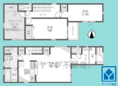 3LDK、土地面積82.15平米、建物面積92.67平米、木造2階建。尼崎市食満3期全1棟の1号棟です。2026年4月完成予定。