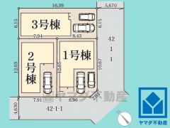 2025年9月完成予定。西宮市南甲子園5期、新築分譲地全3棟の2号棟となっております。