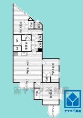 3LDK、専有面積73.69平米、バルコニー面積4.67平米、5階建て3階部分。耐震性・耐火性の高いSRC造です。