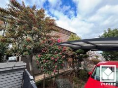 南東向きの2階バルコニーと1階テラスで陽当たり、風通し良好。たっぷりの洗濯物も気持ちよく乾きます。