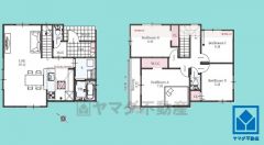 4LDK、土地面積94.6平米、建物面積99.57平米、木造2階建。2025年12月中旬完成済み。フラット35S（Bタイプ）ご利用いただけます。ご利用の際は、別途申請手数料が必要になります。