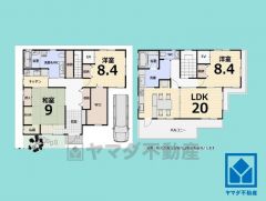 3LDK、土地面積150平米、建物面積162.03平米。耐震性・耐火性に優れた軽量鉄骨造の2階建住宅。水回りも丁寧にお使いの大変綺麗な住宅です。