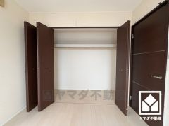 大きなクローゼットなので整理整頓しやすいです。