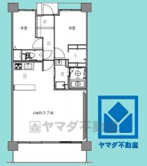 2LDK、専有面積75.8平米、バルコニー面積11.88平米、14階建て2階部分。大切なペットと一緒に暮らせる住まいです（規約制限有）。