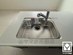 清潔感あふれるシンクで、毎日を気持ちよくスタート。