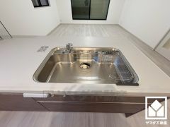 清潔感あふれるシンクで、毎日を気持ちよくスタート。