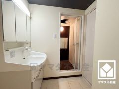 洗面ボウルが広めなので、忙しい朝でも身支度がしやすく時短になります。