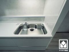 清潔感あふれるシンクで、毎日を気持ちよくスタート。