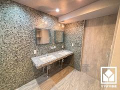 ダブルボウルなので、忙しい朝でも家族全員が身支度がしやすく時短になります。