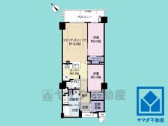 2LDK、専有面積66.58平米、バルコニー面積9.35平米、6階建て2階部分。2022年5月建築の築浅マンションです。