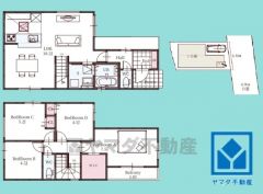 4LDK、土地面積91.57平米、建物面積92.73平米、木造2階建。2025年11月完成済。2期2号棟です。区画それぞれ間取りが違うので、ライフスタイルに合わせてご検討ください。
