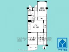 3LDK、専有面積70平米、バルコニー面積3平米、7階建て3階部分。