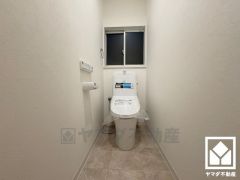 トイレが1階と2階にあるので、朝の忙しい時間にも混雑せず快適です。