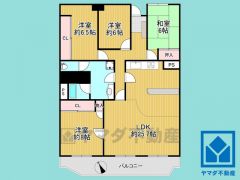 4LDK、専有面積125.66平米、バルコニー面積17.84平米、5階建て最上階。常駐の管理人さんが、快適な日常生活をサポートしてくださいます。