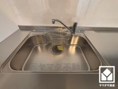 清潔感あふれるシンクで、毎日を気持ちよくスタート。