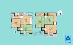 5DK、土地面積61.87平米、建物面積72.18平米、木造2階建。2025年12月内装リフォーム済の大変綺麗な住宅で、即ご入居いただけます。