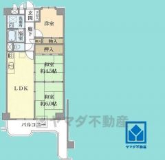 3LDK、専有面積59.06平米、バルコニー面積10.99平米、15階建て最上階。耐震性・耐火性に優れたSRC造です。