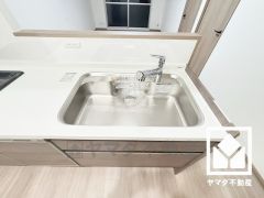 清潔感あふれるシンクで、毎日を気持ちよくスタート。