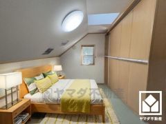 実写真と間取り図からCG再現した「空室リフォームイメージ」に家具などをCG合成しており、実際と異なります。