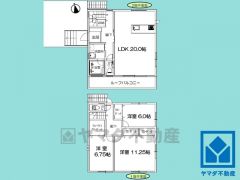 3LDK、土地面積199.96平米、建物面積106.92平米、木造2階建。2025年3月完成済み。