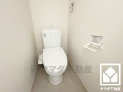 トイレが1階と2階にあるので、朝の忙しい時間にも混雑せず快適です。