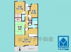 3LDK、専有面積67.09平米、バルコニー面積8.7平米、11階建て7階部分。