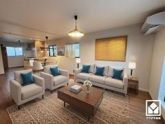 実写真と間取り図からCG再現した「空室リフォームイメージ」に家具などをCG合成しており、実際と異なります。