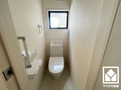 トイレが1階と2階にあるので、朝の忙しい時間にも混雑せず快適です。