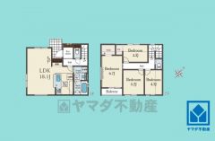4LDK、土地面積109.2平米、建物面積92.11平米、木造2階建。2026年2月下旬完成済み。