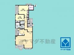 2LDK、専有面積107.81平米、バルコニー面積14.21平米、4階建て3階部分。