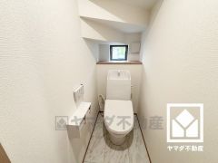 トイレが1階と2階にあるので、朝の忙しい時間にも混雑せず快適です。