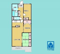 2SLDK、専有面積61.6平米、バルコニー面積7.45平米、7階建て1階部分。耐震性・耐火性の高いSRC造です。