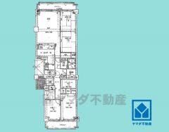 4LDK、専有面積112.82平米、バルコニー面積8平米、5階建て最上階。