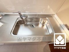 清潔感あふれるシンクで、毎日を気持ちよくスタート。