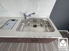 清潔感あふれるシンクで、毎日を気持ちよくスタート。