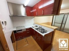 L型なので作業動線が最短距離で効率良く動けます。コーナー部分の作業スペースをより広く確保できているのも魅力です。