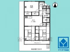 3DK、専有面積60.14平米、バルコニー面積7平米、5階建て1階部分の角部屋。南向きの専用庭付き（使用料月額560円）。2024年3月一部リフォーム済の大変綺麗なお部屋です。