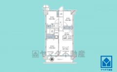 3DK、専有面積54.79平米、バルコニー面積8.55平米、9階建て5階部分。2026年2月28日リフォーム済の大変綺麗なお部屋で、即ご入居いただけます。アフターサービス保証付き。